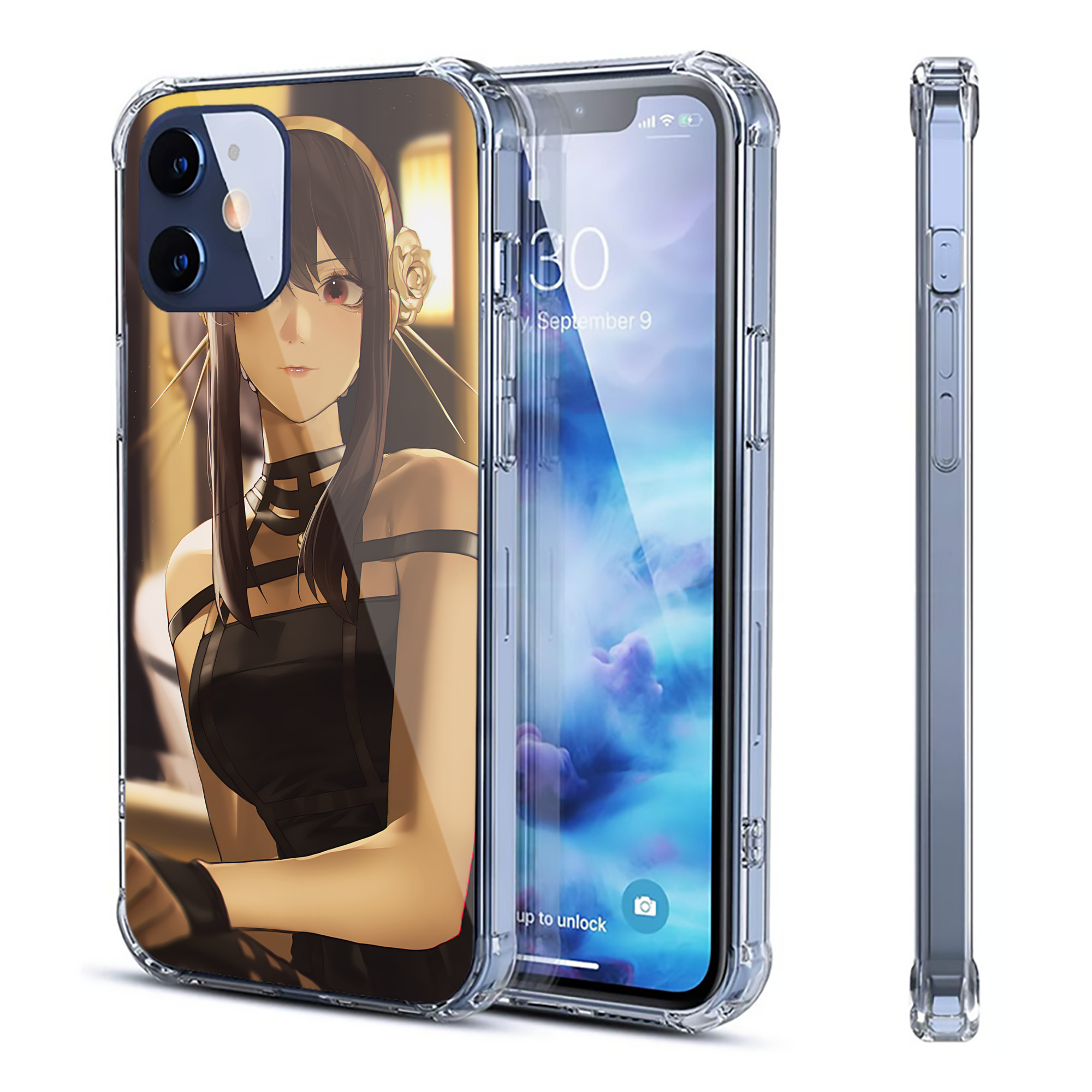 （画像用） SPY×FAMILY间谍家家酒 【iPhone 12シリーズ対応】透明スマホケース（クリアソフトケース）